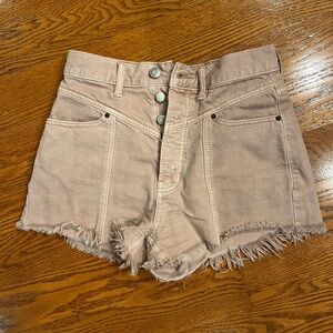 PacSun size 25 ultra high rise vintage button fly shorts